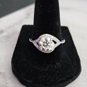 Moissanite 925 Sterling Silver 1.2ct - Sz 9